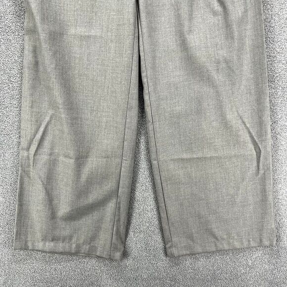 Commense Oversized Trousers Medium Gray High Waist Pleated Front Wide Leg - Picture 10 of 16